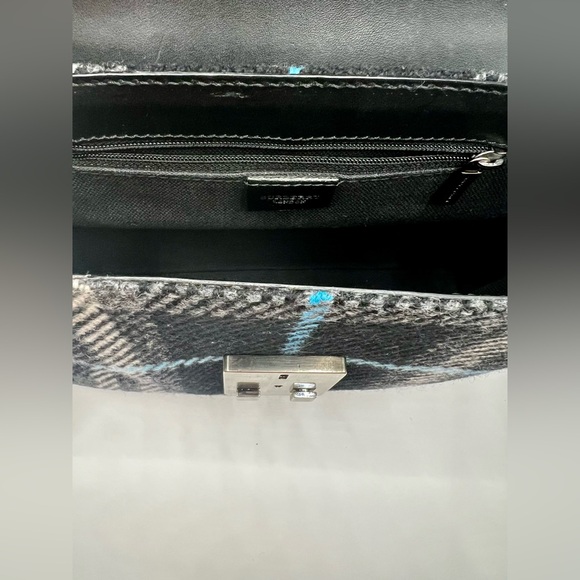 🚨LOW START Vintage AUTHENTIC Burberrys Classic Check Wool Handbag w/ COA - Picture 7 of 10